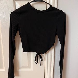 Garage Long Sleeve Crop Top